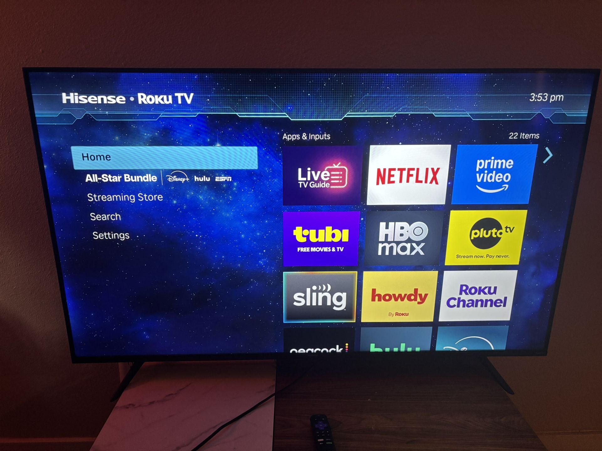 Hisense 58” Smart 4k Roku TV