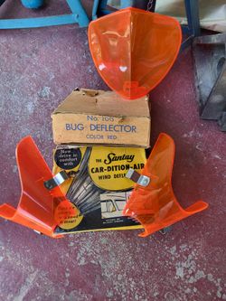 NOS Hood Bug Deflector & Vent Window Air Deflectors 