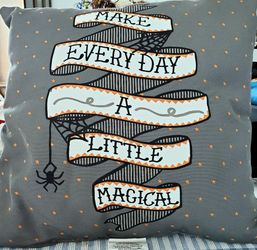 The Midnight Market Indoor/Outdoor Halloween Pillow -New - P/U in Gilbert
