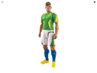 Mattel FC Elite Neymar Junior Soccer Action Figure, brand new
