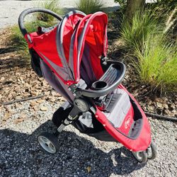 City Mini Single Jogging Stroller Red & Black -LiKE NEW! 