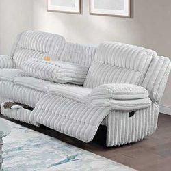 New Corduroy Recliner Couch / Free Delivery 