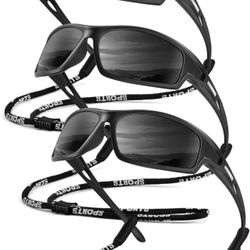 Polarized-Sunglasses-Men Sports Mens-Sunglasses: Sun-Glasses with UV400 Protection for Driving Golf Fishing Running 600+ bought in past month