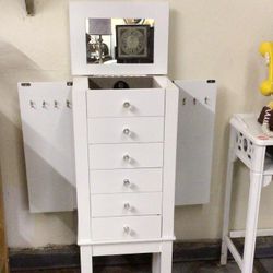 White Jewelry With Gray Interior Chest By Hives Honey For Sale 