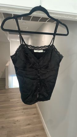 Satin blouse.