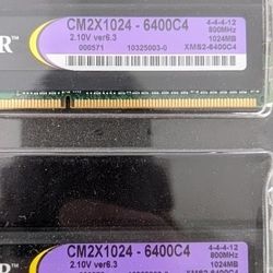 Corsair 4GB Memory - Will Accept Reasonable Offers.