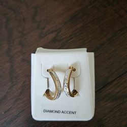 Diamond accent earrings