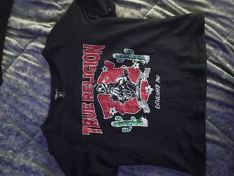 True religion black crop top