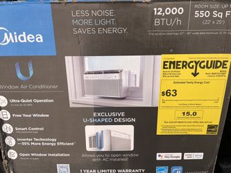 Midea 12,000 BTU U-Shaped Smart Inverter Window
