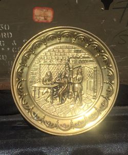 Two vintage made in England wall plates