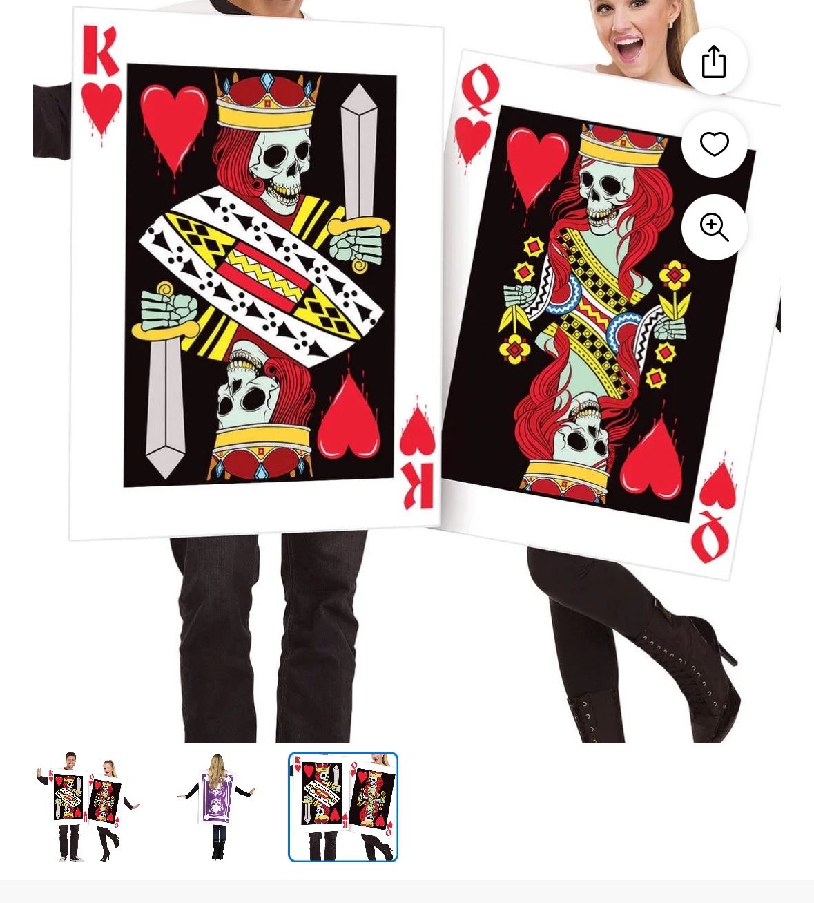 King And Queen Of Hearts Costume