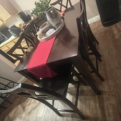 Bar High Dinning Table For 6