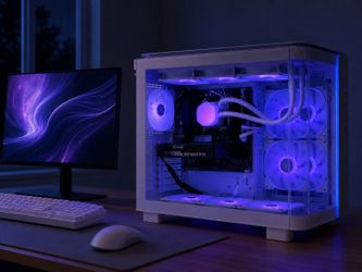 🔥 Gaming PC Custom Built 🕹️ RGB White Glass Case | Ryzen 5 7500X3D + RTX 5060 💥 16GB RAM | 1TB SSD | Windows 11 Pro | 1 Year Warranty ✅ $0 Down Fin
