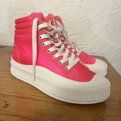 Stay Ready Sneakers-Hot Pink