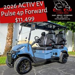 2026 Activ EV PULSE 4P Forward Facing Golf Cart