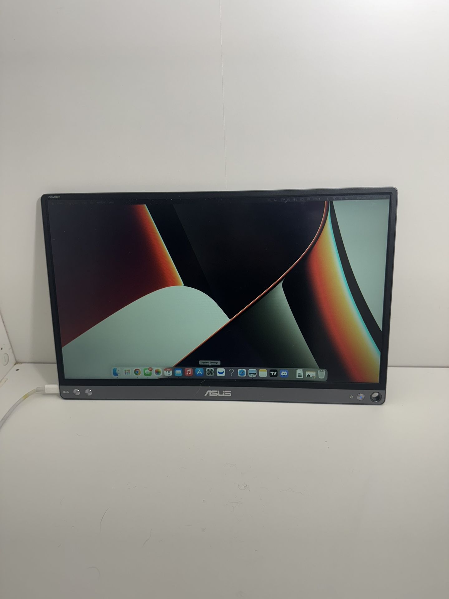 ASUS ZenScreen MB16ACE Portable USB Monitor- 16 inch (15.6 inch viewable) Full HD, Hybrid Signal Solution, USB Type-C, Flicker Free, Blue Light Filter
