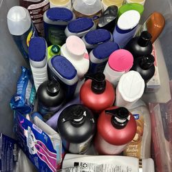 Bin of hygiene products