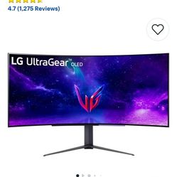 LG - UltraGear 45” OLED Curved WQHD 240Hz 0.03ms FreeSync and NVIDIA G-Sync Compatible Gaming Monitor with HDR10