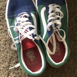 vans size 10 men’s multi color 