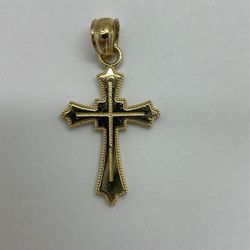 14 K Gold Cross Pendant. New