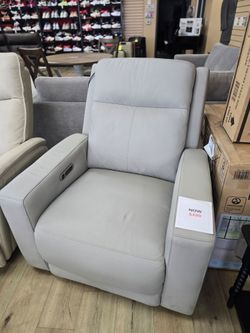 Modern Leather Power Recliner Chair