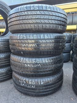 4 USED P205/60R16 SAILUN