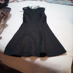 Vintage Knitted Black Dress