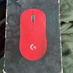 Logitech - PRO X SUPERLIGHT Lightweight Wireless Optical Gaming Mouse with HERO 25K Sensor - Wireless - Red