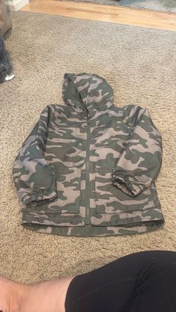 Boys Camo Rain Jacket