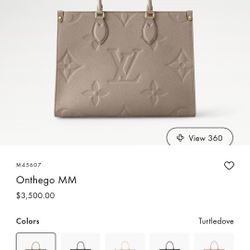 LOUIS VUITTON  ON THE GO MM