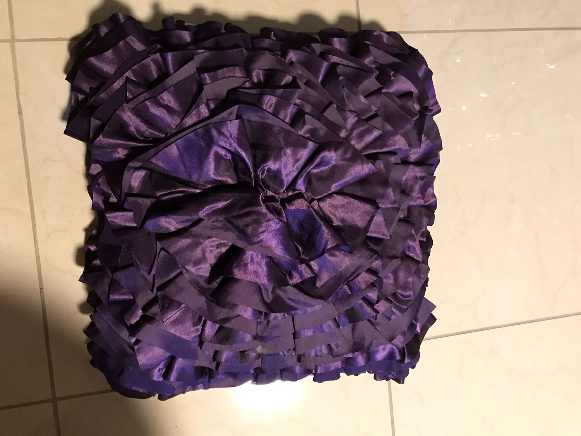 Purple Throw Beautiful Pillow