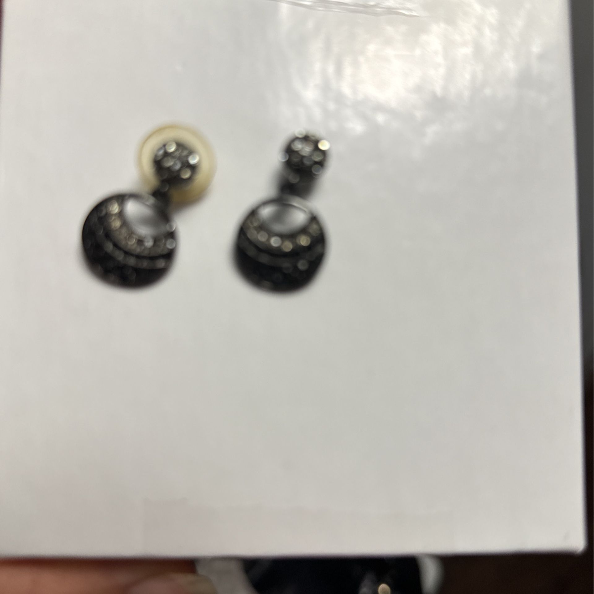 Authentic Givenchy Gunmetal Earrings