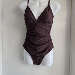 Cupshe Elegant Brown One-Piece Swimsuit. Women's Swimsuit