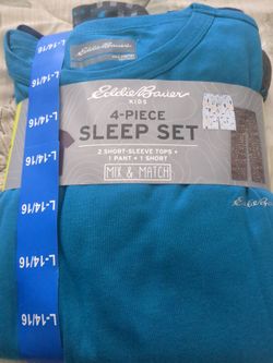 Kids 4 Piece SLEEP SET  SIZE L- 14/16