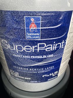 Interior. Exterior Paint Semi Gloss. White
