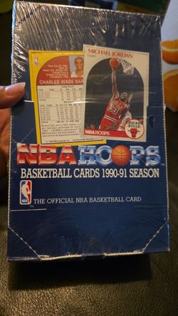 1(contact info removed) NBA Hoops Basketball Card Box 