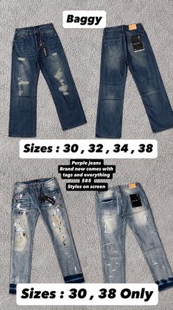 purple jeans