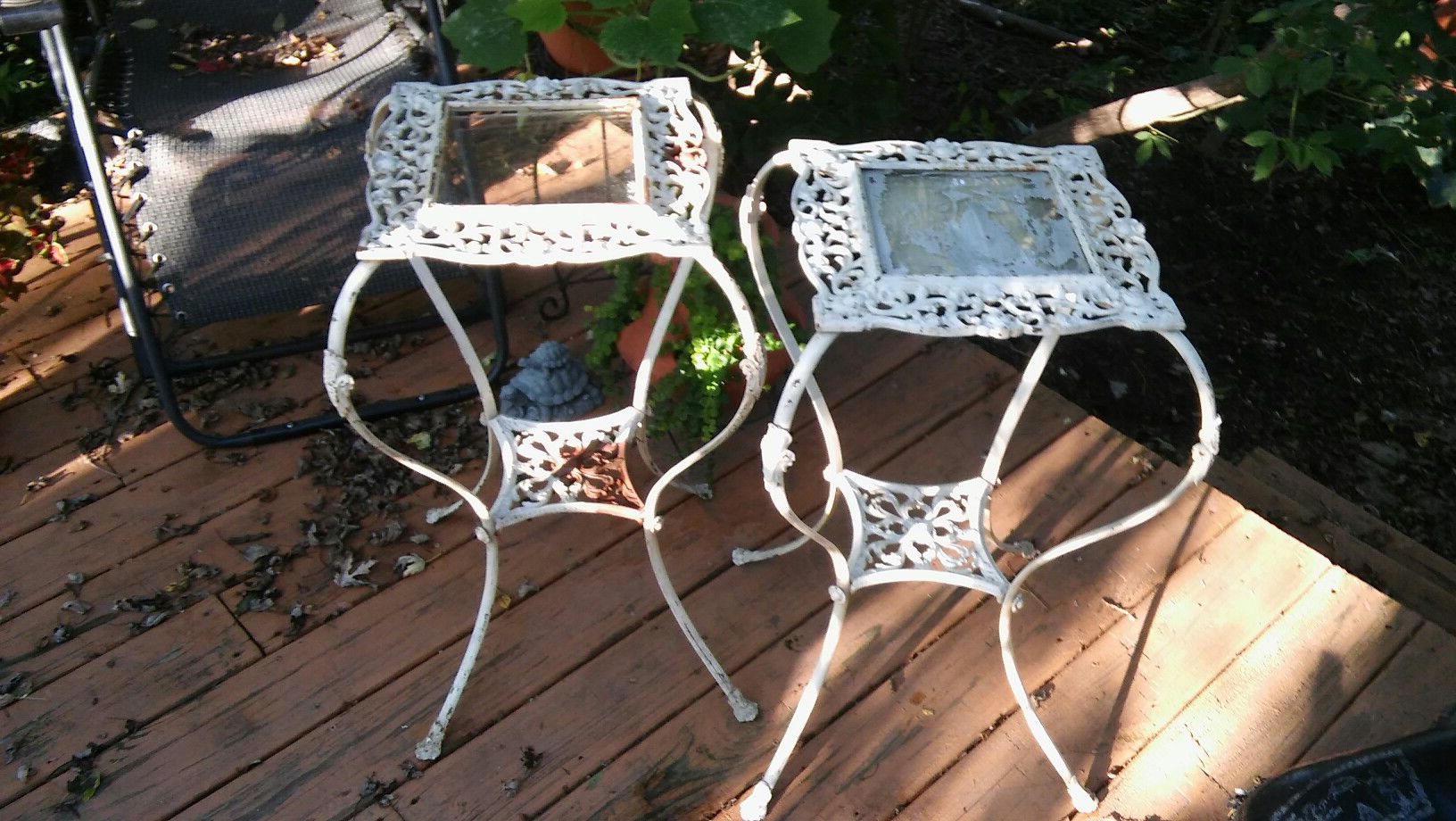 Pair of Vintage Metal Tables