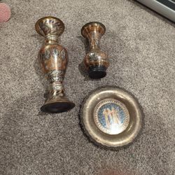 Egyptian Vases And Plate