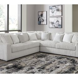 brand New Oversize Three Piece Sectional