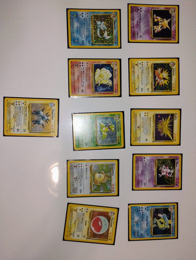 Vintage Pokemon Cards Rare Holos