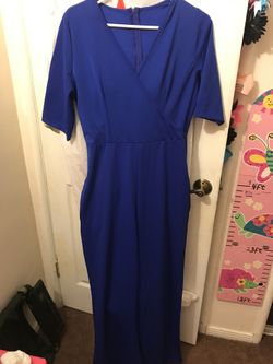 Royal blue jumpsuit - M