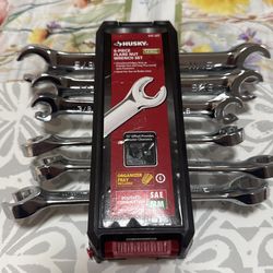 Husky SAE & MM Flare Nut Wrench Set (6-Piece