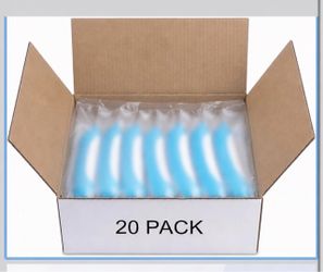 Blue and White Curved Items 20 Pack