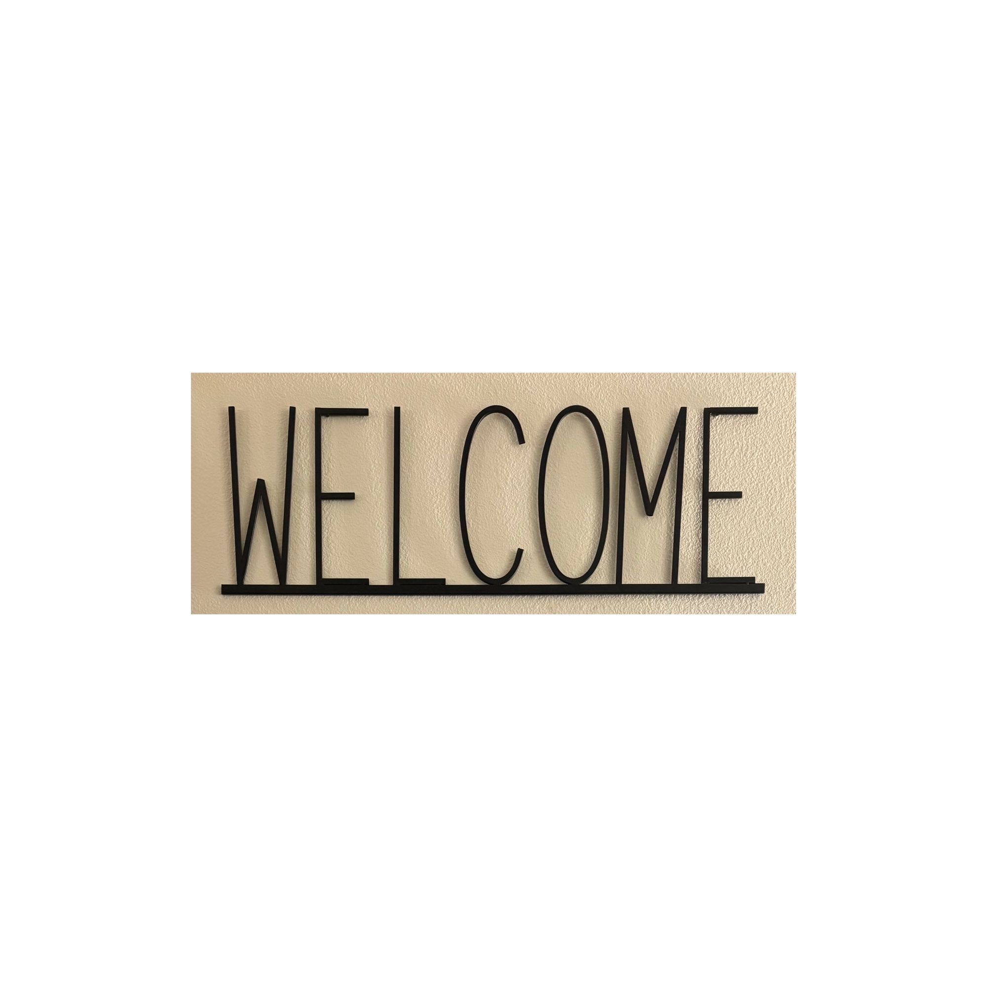 Metal Welcome Sign