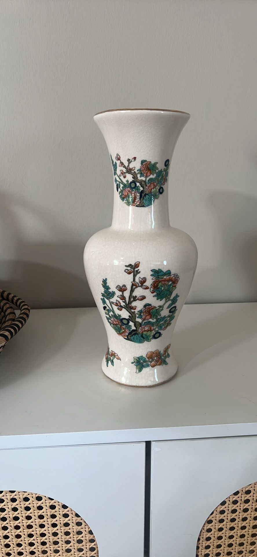 Vintage Floral Vase