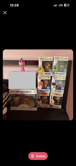 Funko Pop The Flinstones Fred 658 Dino 28 Lose  Barney 657 House 14 Puss 598 Hoppy 596 Wilma 696 Betty 697 Fred 119 Barney 120