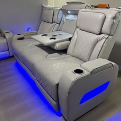 2pc Sofa Set - Power Reclining Sofa + Loveseat