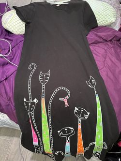 Womens Cat Dress. Medium large