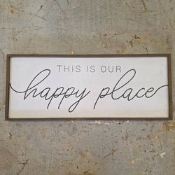 This Is Our Happy Place Framed Farmhouse Wall Art